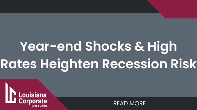 Year-end Shocks and High Rates Heighten Recession Risk 